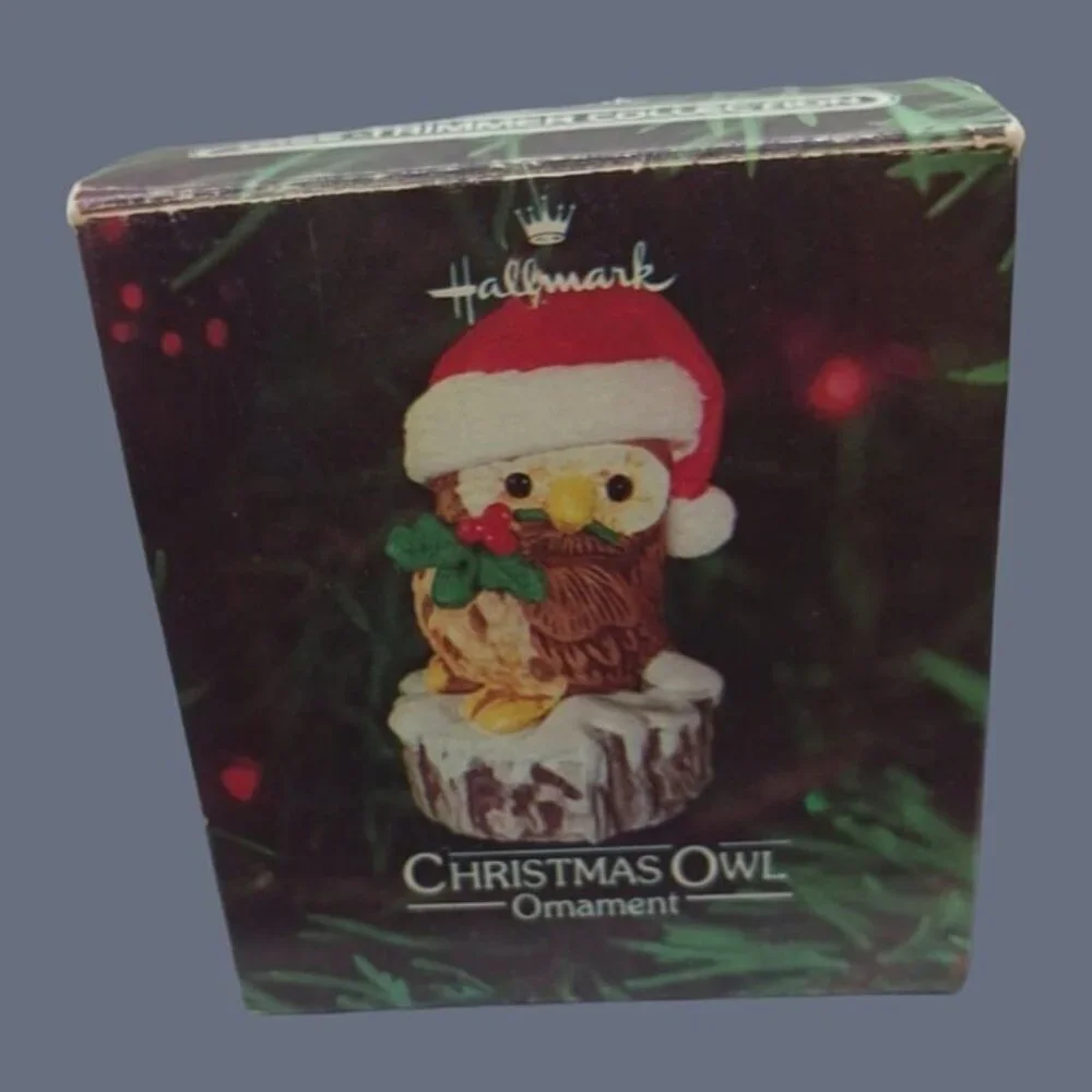 Hallmark vtg animals lot of 9 ornaments